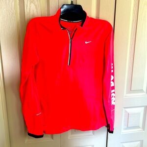 Nike Womans Warm Up Jacket Neon Orange Size M